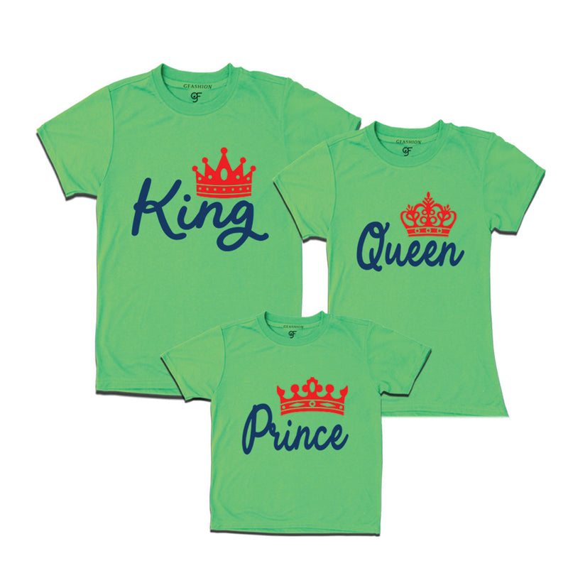 king queen and prince matching family t-shirt