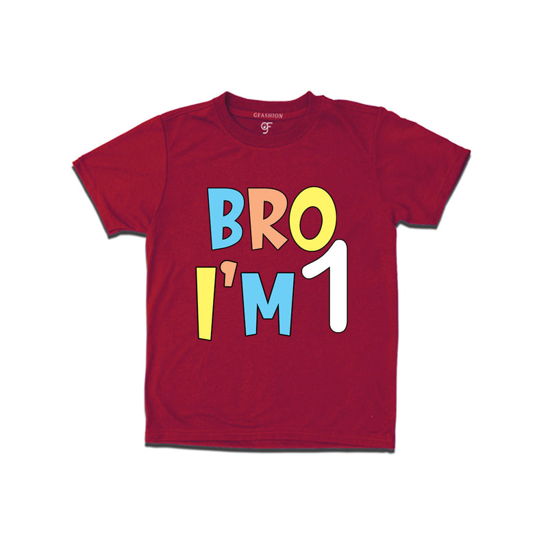 Bro I'm 1 trending birthday t shirts