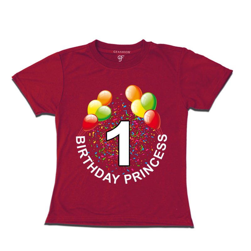 Birthday princess t shirts for 1st birthday