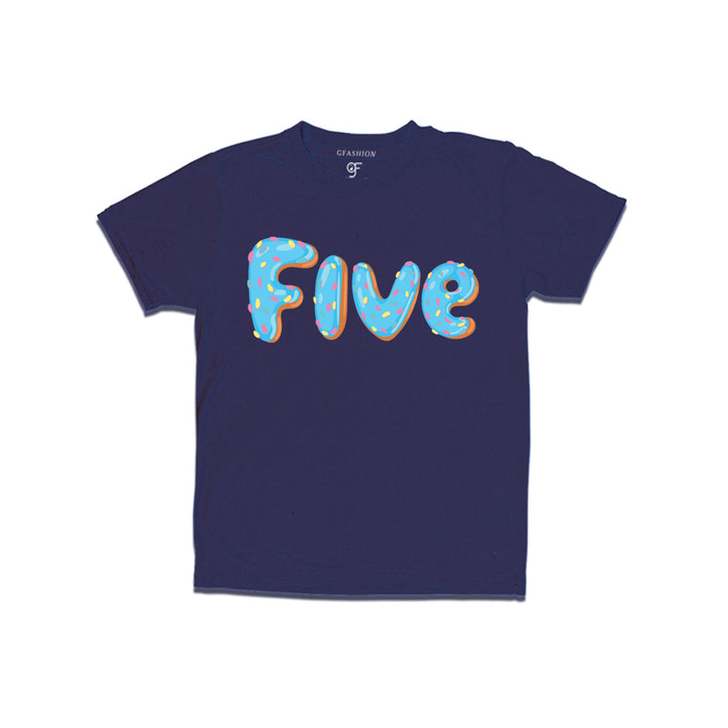 Donut Birthday boy t shirts for 5th birthday
