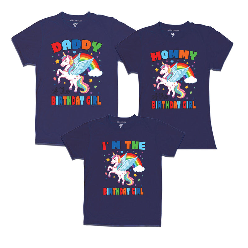 UNICORN PRINT BIRTHDAY T SHIRTS FOR FAMILY