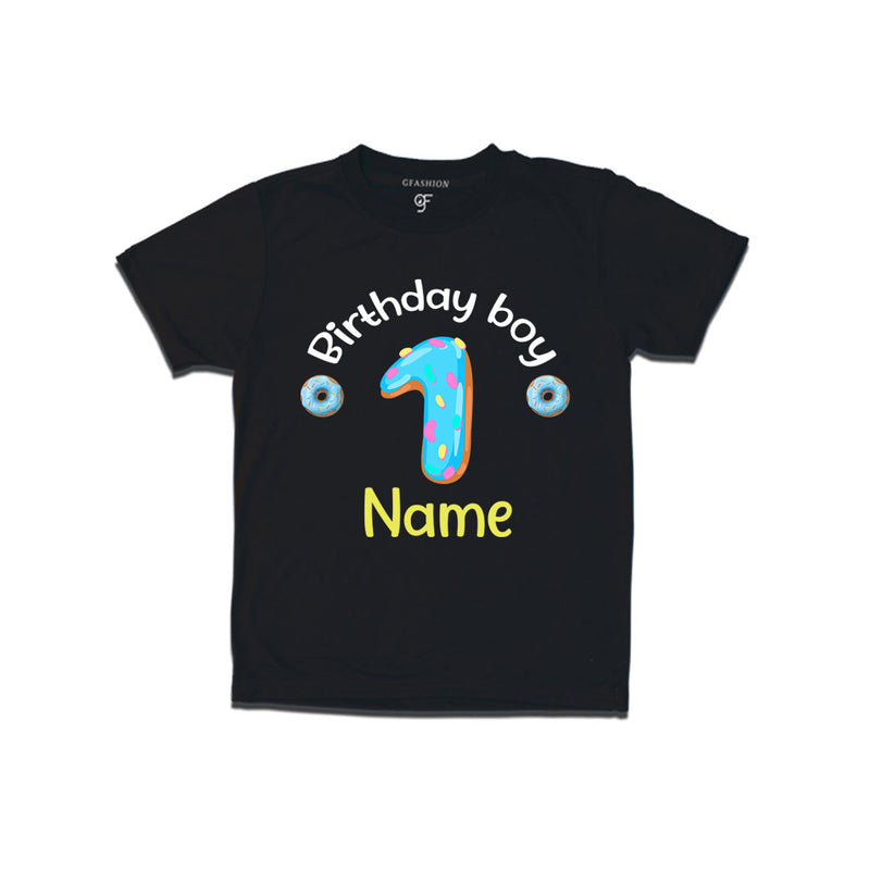 Donut Birthday boy t shirts with name customized for 1st birthday
