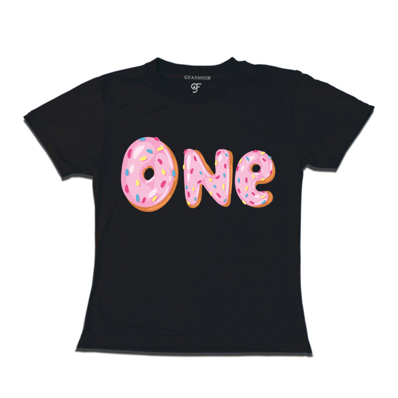 Donut Birthday girl t shirts for 1st birthday
