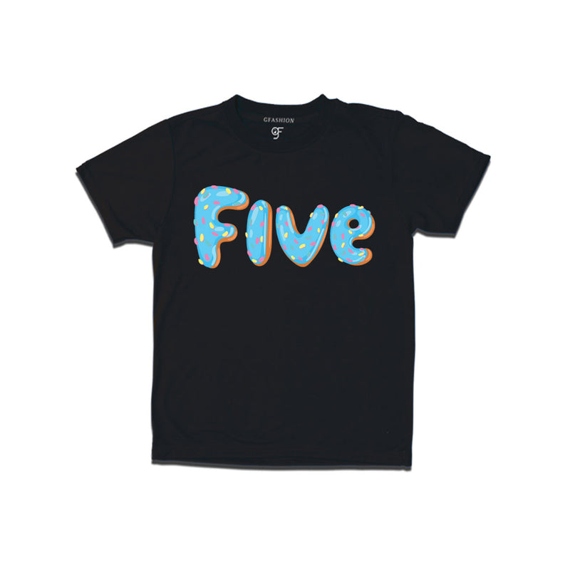 Donut Birthday boy t shirts for 5th birthday