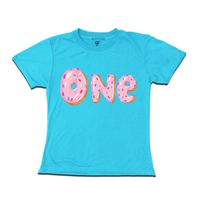 Donut Birthday girl t shirts for 1st birthday