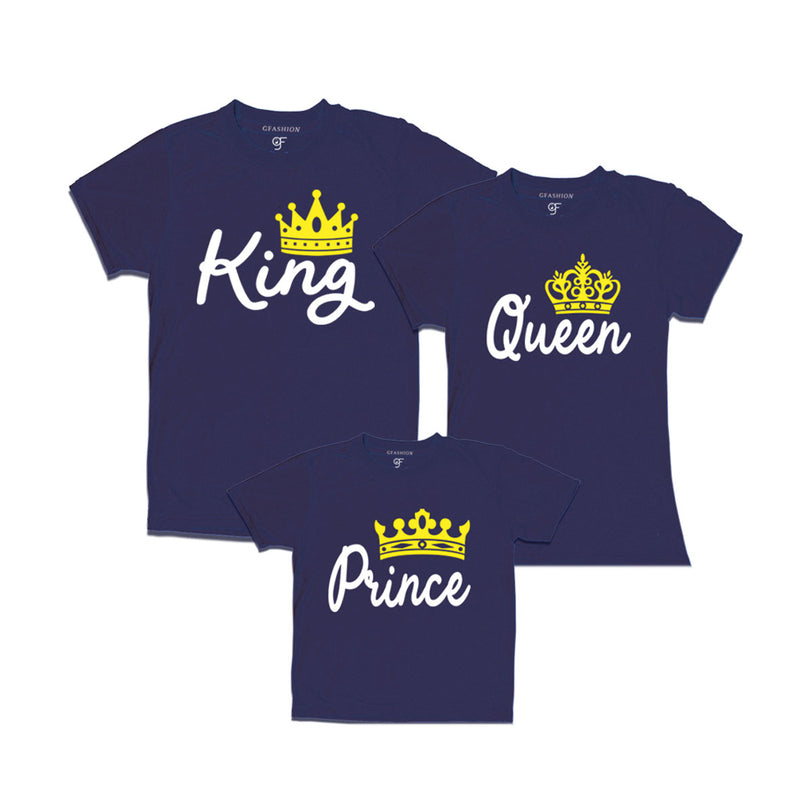 king queen and prince matching family t-shirt
