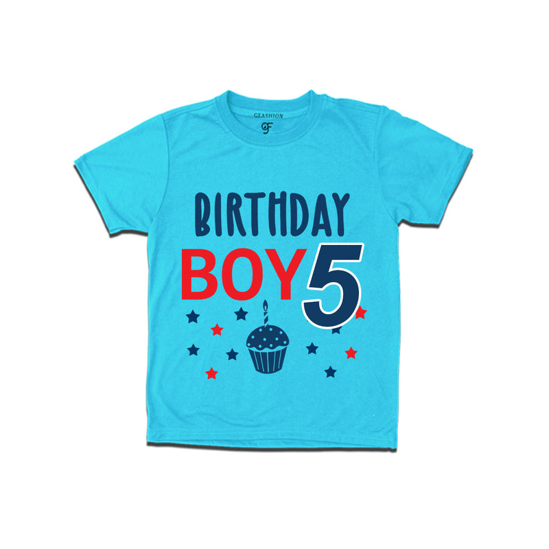 Birthday boy t shirts for 5th year