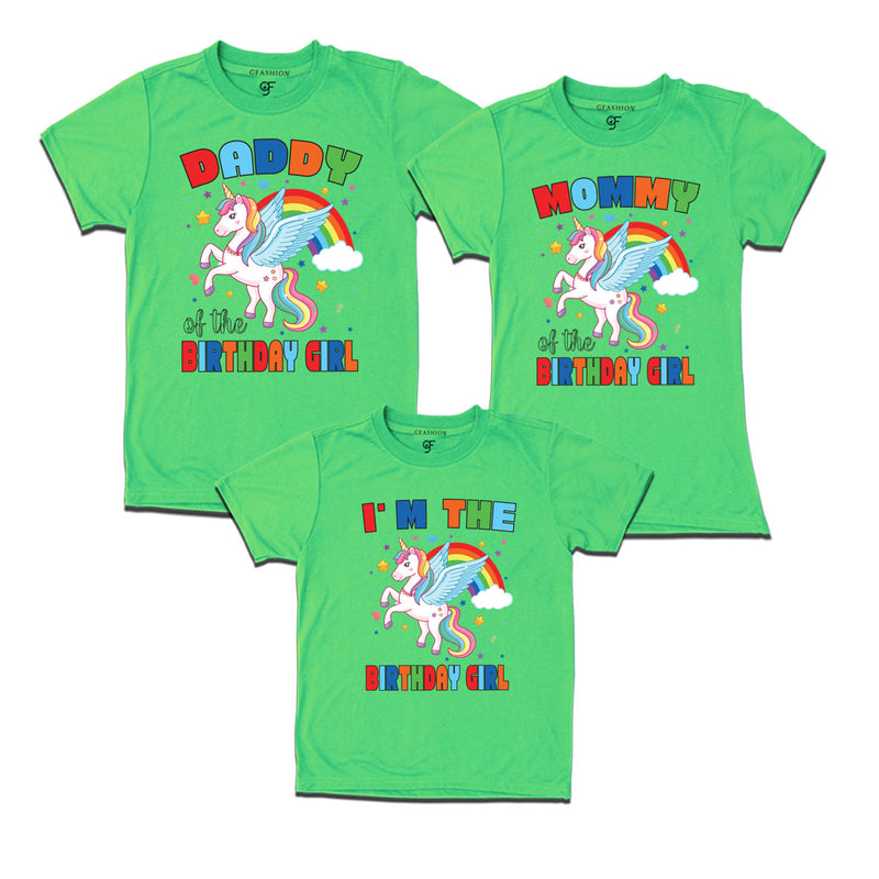 UNICORN PRINT BIRTHDAY T SHIRTS FOR FAMILY