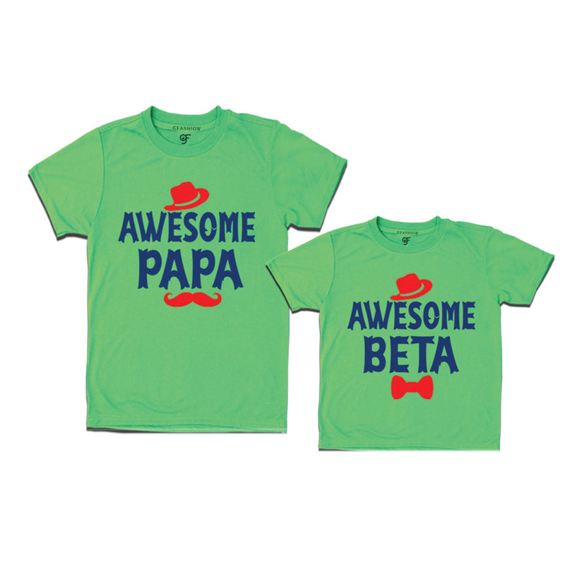 Awesome papa Awesome beta dad son tees