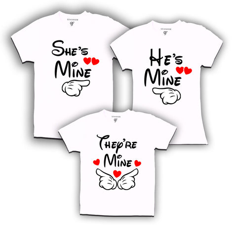 she is mine he is mine they are mine t shirts