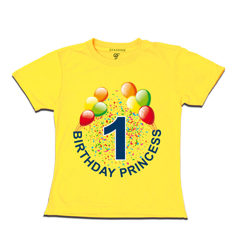 Birthday princess t shirts for 1st birthday