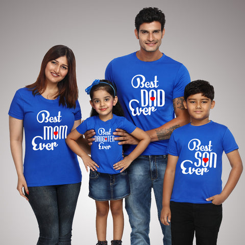 Best Dad Best Mom Best Son Best Daughter Family T-shirts