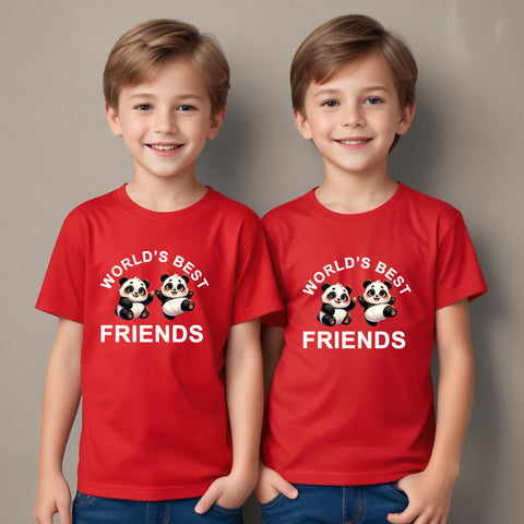world's best friends cute panda tshirts