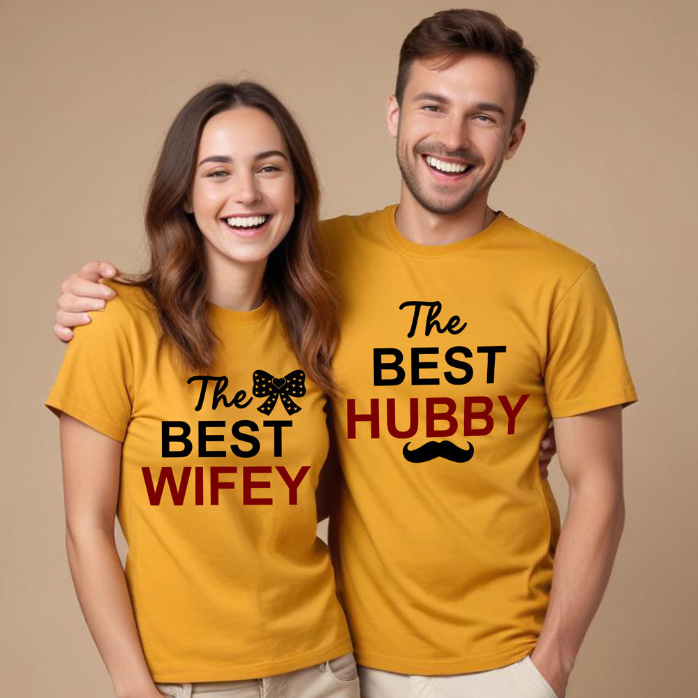 The Best hubby The Best wifey t shirts