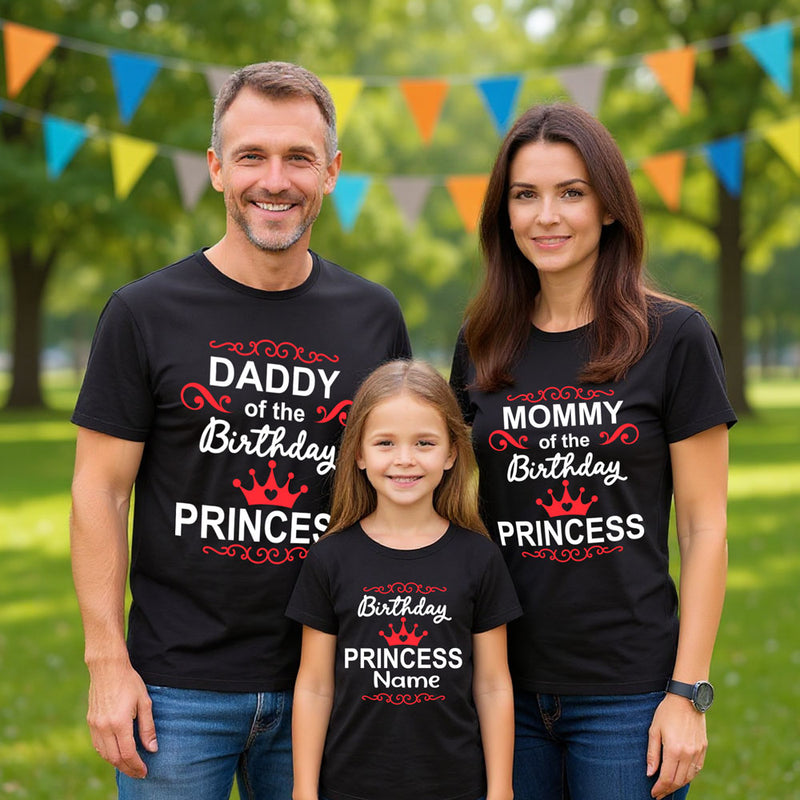 Daddy mommy and Birthday Princess