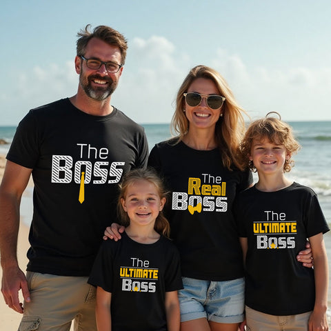 The boss Real Boss ultimate boss Family t-shirts