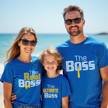 The boss Real Boss ultimate boss Family t-shirts