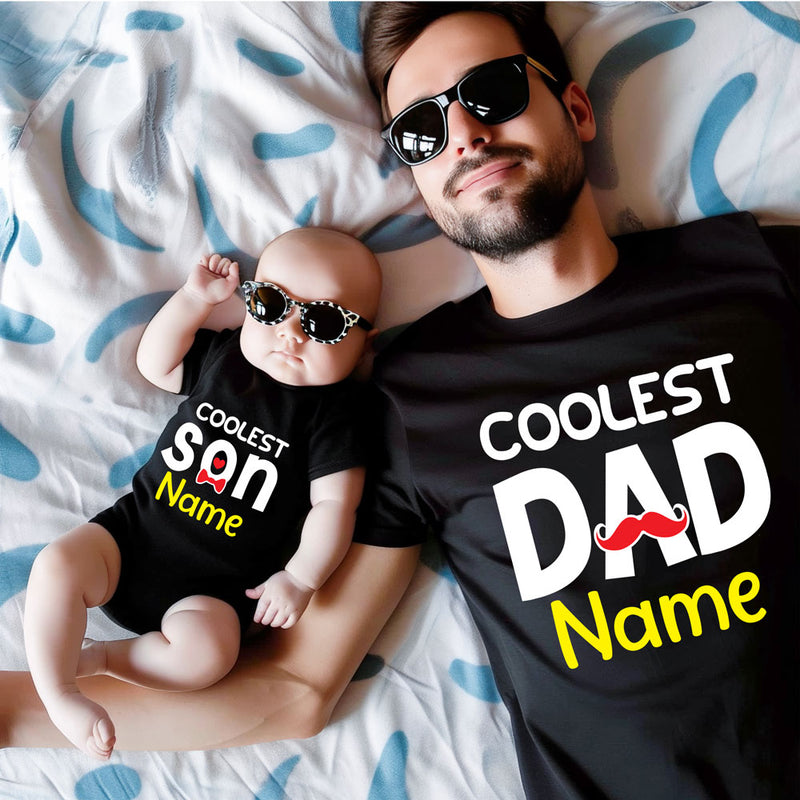 Coolest Dad and son customize t-shirts