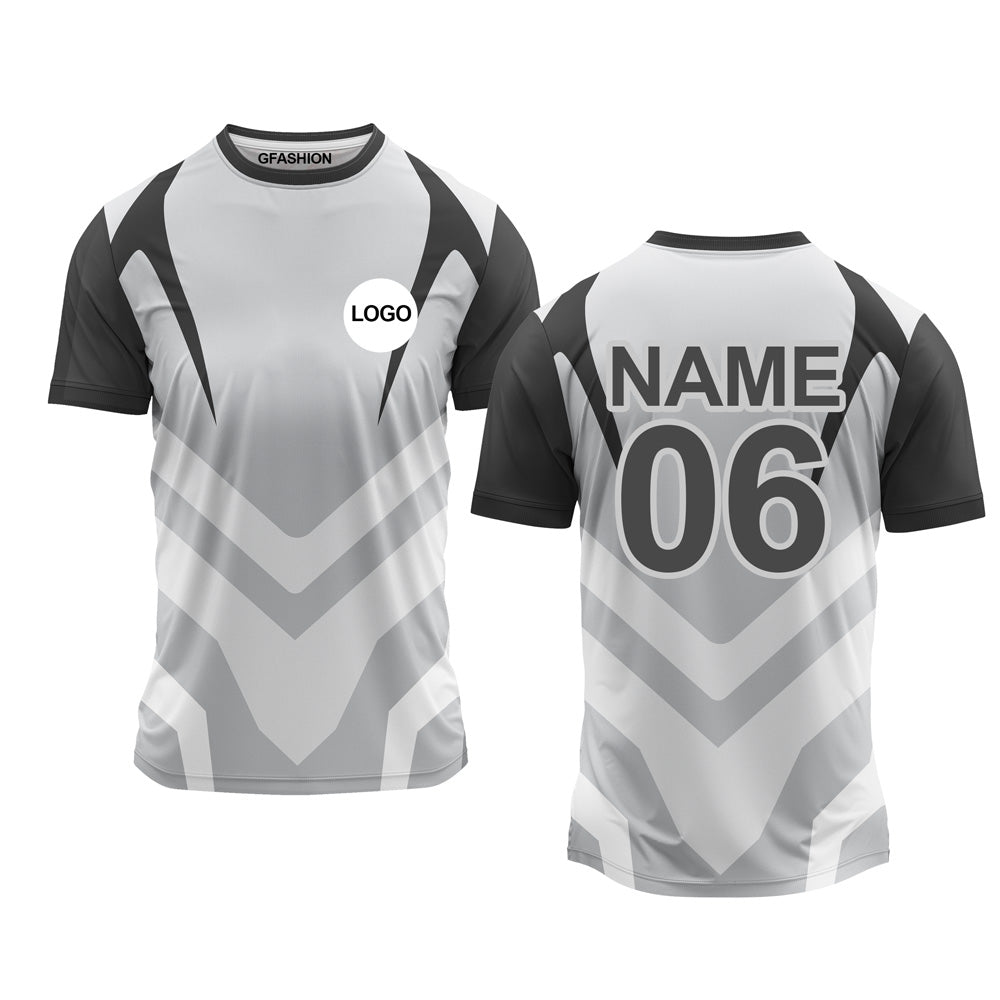 Round Neck Sports Jersey T-shirt – GFASHION - Main Image