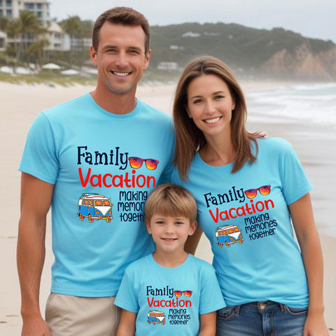 Family vacation tshirts making memories together