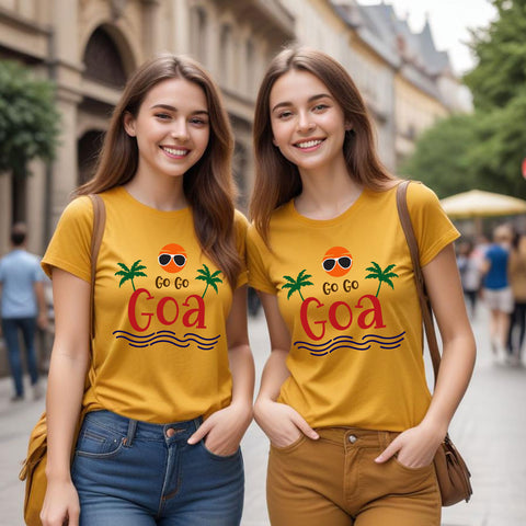 go go goa t-shirts for family vacation trip