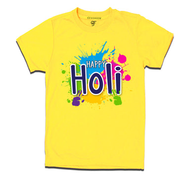 Color splash happy holi t shirts