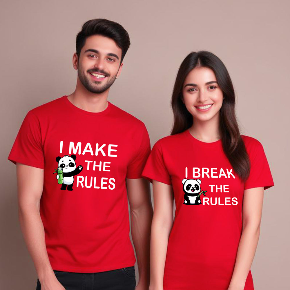 i make the rules and i break the rules couple tees