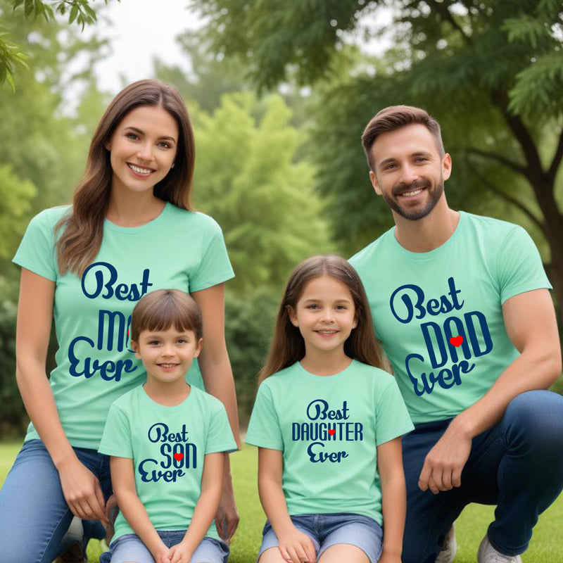 Best Dad Best Mom Best Son Best Daughter Family T-shirts