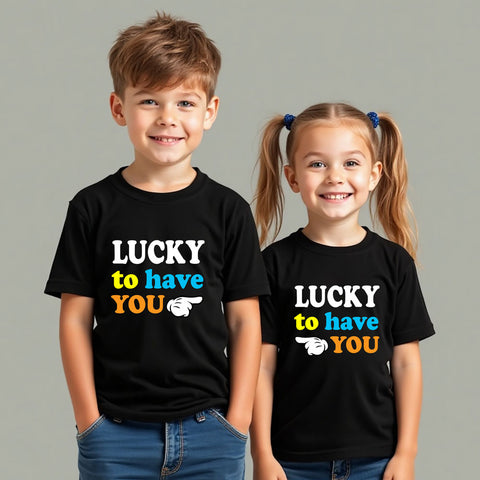 Lucky to have you siblings tshirts
