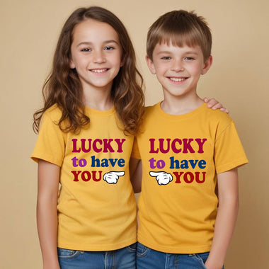 Lucky to have you siblings tshirts