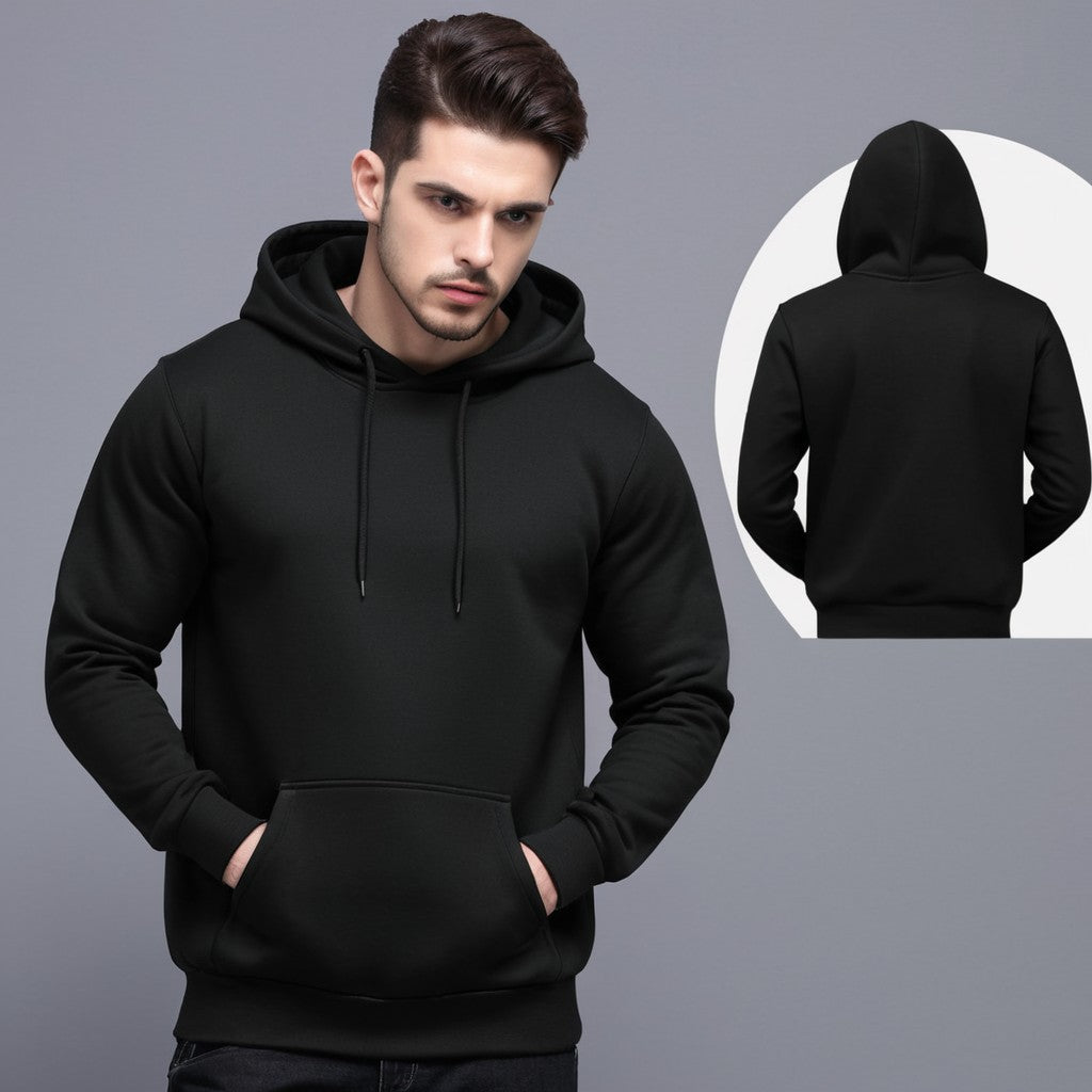 Men's Black hoodie sweatshirts