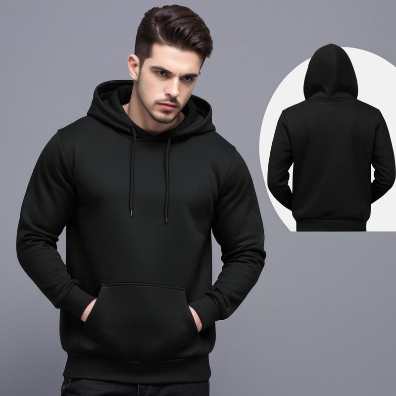 Men's Black hoodie sweatshirts
