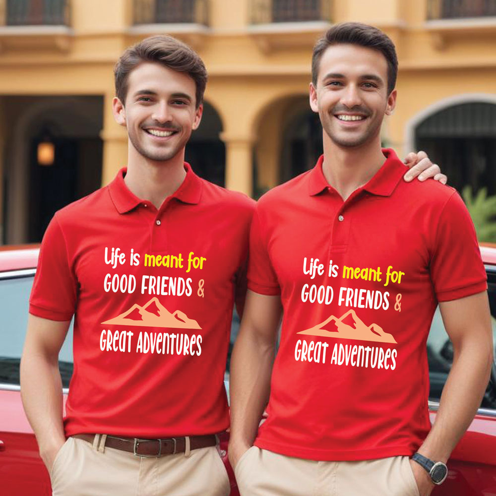 Life is good polo shirts hotsell