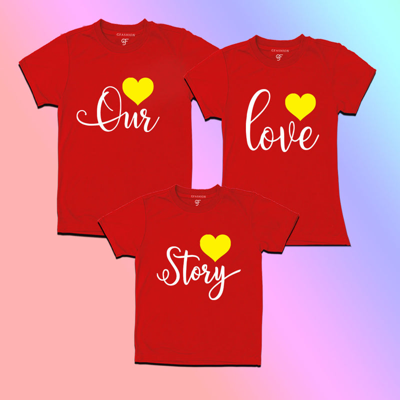 our love story t shirts