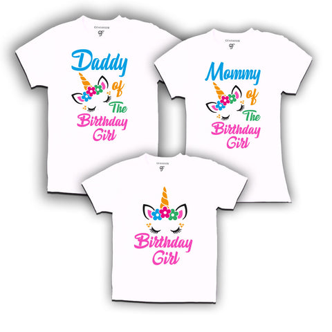 UNICORN BIRTHDAY T SHIRTS FOR FAMILY