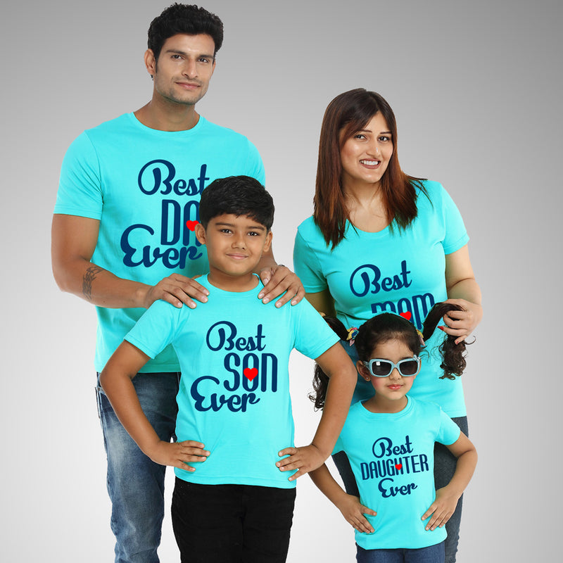 Best Dad Best Mom Best Son Best Daughter Family T-shirts