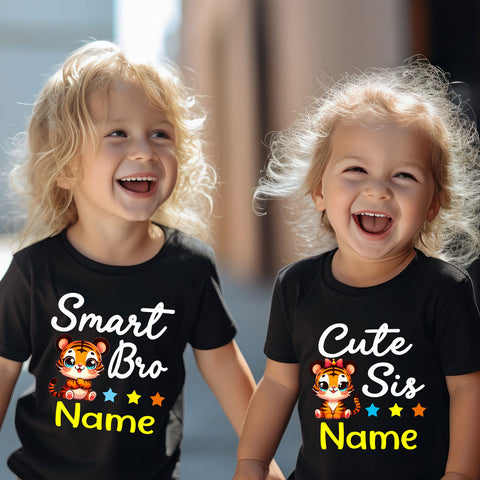 Cute sister smart bro-sibling tees, rakshabandhan tshirts