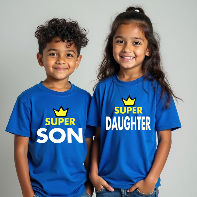 Family T-shirts set of  3-4- super family