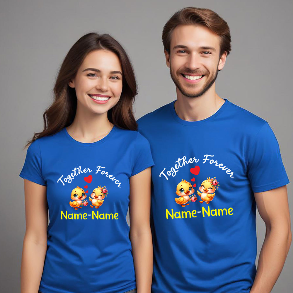 matching couple t shirt together forever