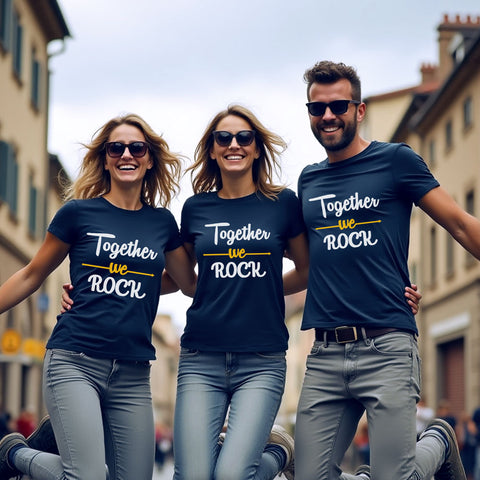 Together We Rock t-shirts for friends group