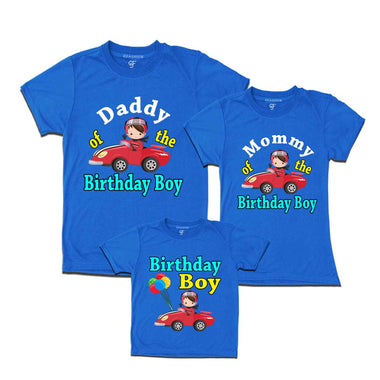 Car Racer Birthday Boy T-shirts with family