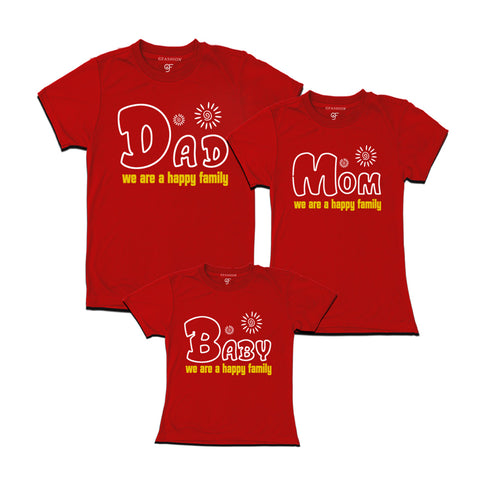 Matching family t-shirt for dad-mom and girl