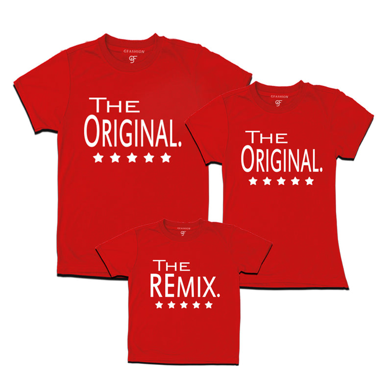 the original the remix  dad mom son t shirts