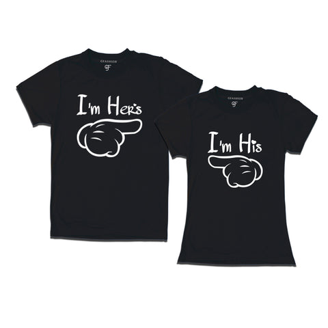 matching couple t shirt for his and him