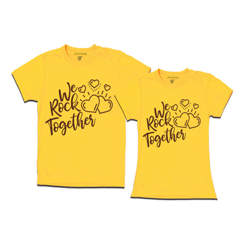 matching couple t shirt we rock together