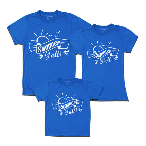 summer squad t shirt blue