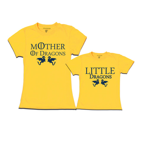 mother dragon little dragon mom baby tees