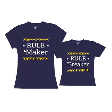 Rule Maker-Breaker T-shirts For Mom and Daughter
