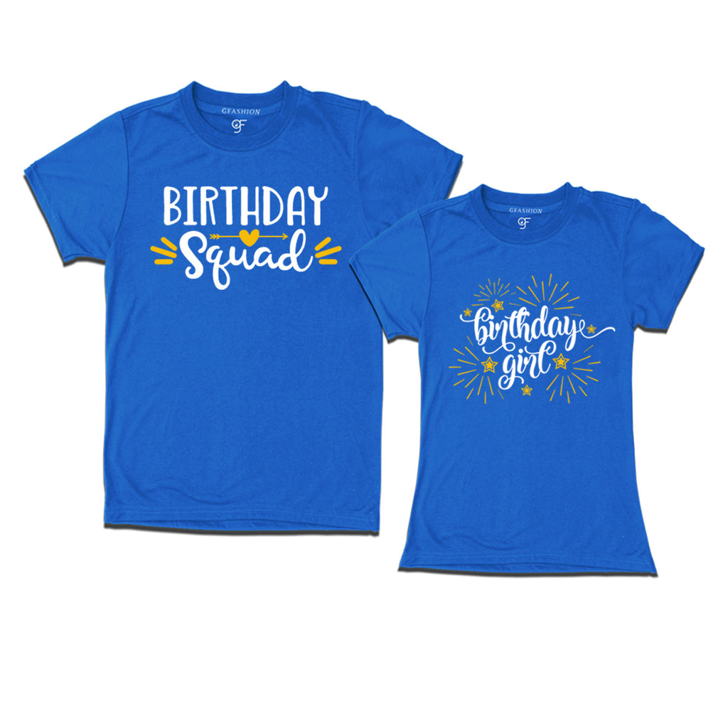 birthday squad and birthday girl t shirt for couples – GFASHION