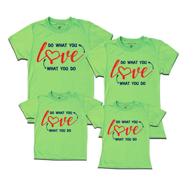 family t-shirt set of 4